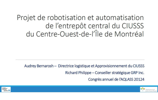 Robotisation et automatisation de l’entrepôt